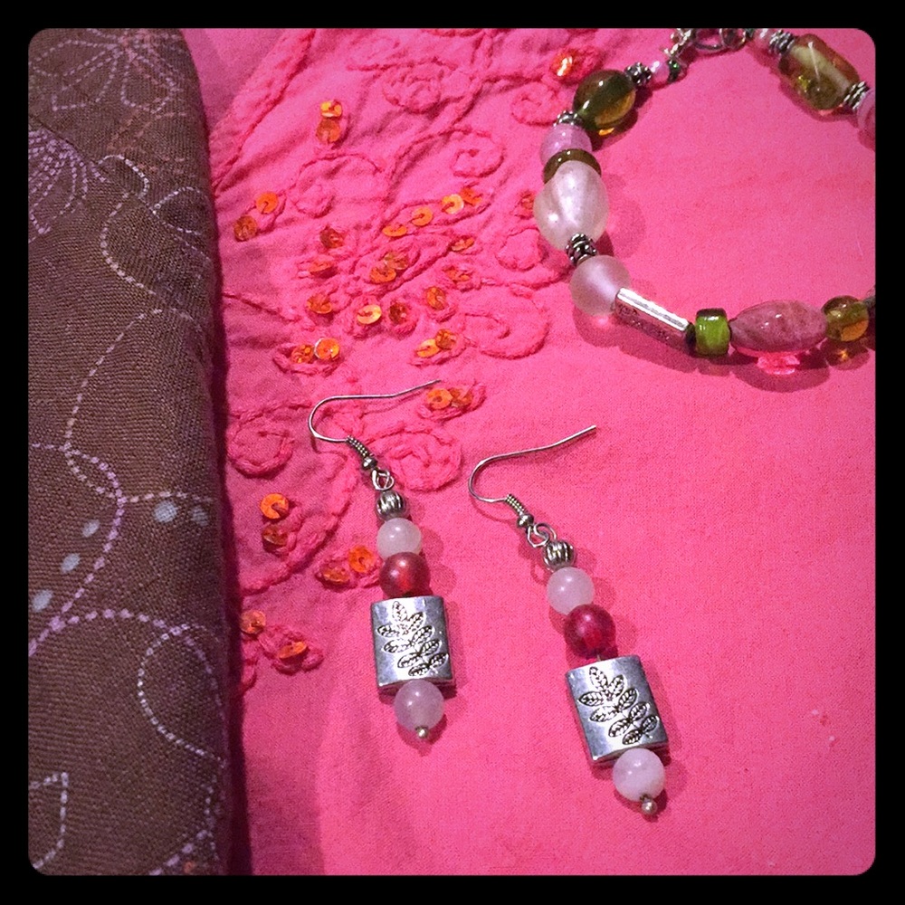 🌸 Handcrafted Spring Colors Earrings